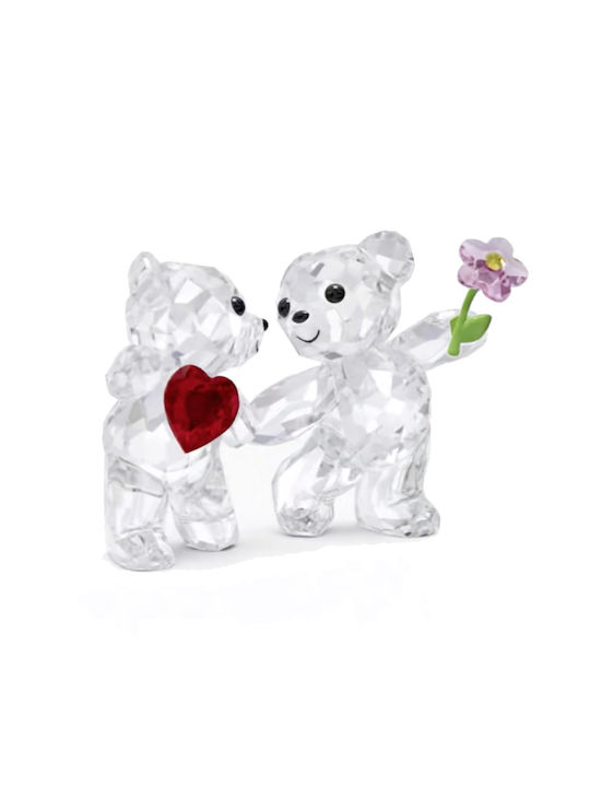 Swarovski Decorative Bear made of Crystal Kris Bears Happy Together 5.7x3.3x4.1cm 1pcs