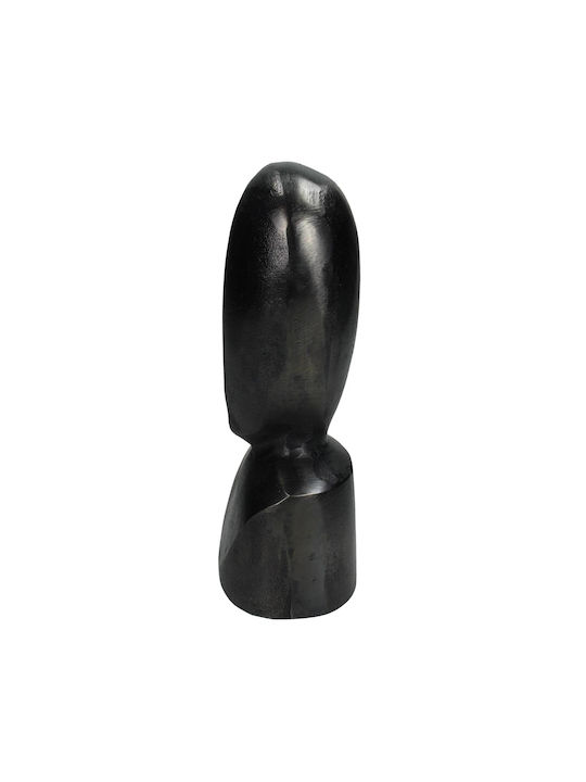 Zaros Decorativă Bust din Metal în Negru 10x10x22cm 1buc