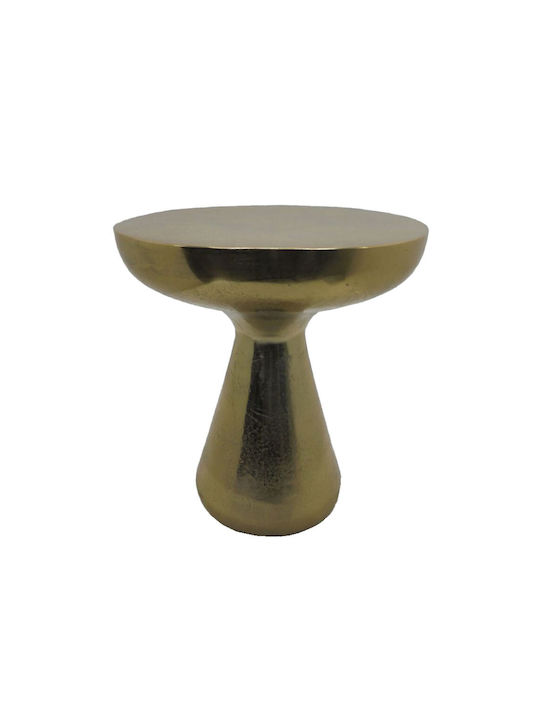 Rundes Beistelltisch Kaleb Aluminium Gold M40.75xL40.75xH45.75cm