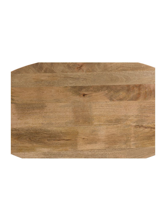 Liberta Ovales Zentral Kaffeetisch Skorpio Holz Nussbaum Schwarz M120xL60xH45cm