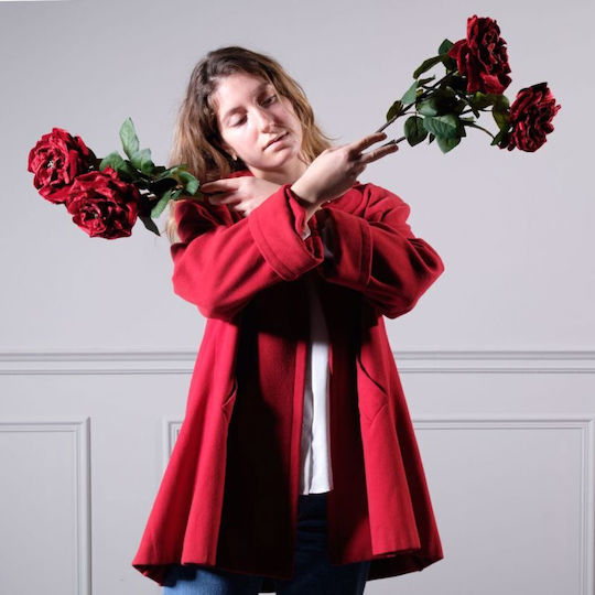 Artificial Decorative Branch Rose Red 63cm Supergreens