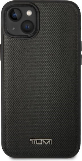 Tumi Tuhmp14srbak iPhone 14 15 13 6,1" Schwarzes Hartschalen-Lederetui mit Ballistikmuster Magsafe