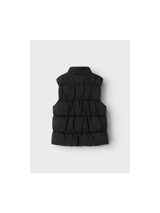 Name It Kids Quilted Jacket Sleeveless Black