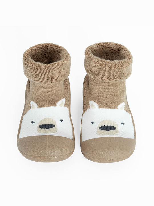 Cool Club Kids Slippers Brown