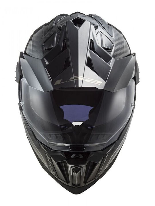 LS2 MX701 C Explorer Carbon Motorcycle Helmet On-Off DOT / ECE 22.05 1460gr with Sunvisor