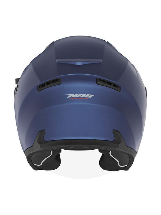 Nox N130 Blue Matt Motorcycle Helmet Jet ECE 22.06 1550gr