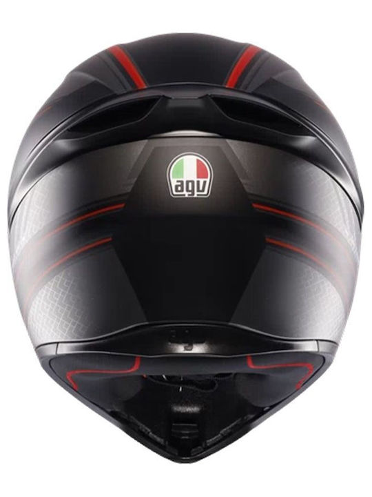 AGV K1 S Sling Matt Black/Red Motorcycle Helmet Full Face ECE 22.06 1500gr