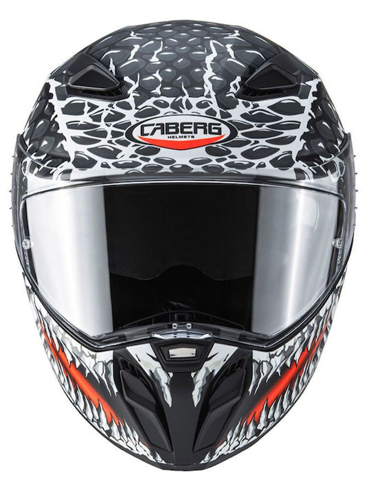 Caberg Drift Evo II Crok Matt Schwarz/Anthrazit/Rot Motorradhelm Volles Gesicht ECE 22.06 Gewicht (+/-50 gr) mit Pinlock (Anti-Beschlag-Folie) und Sonnenvisier