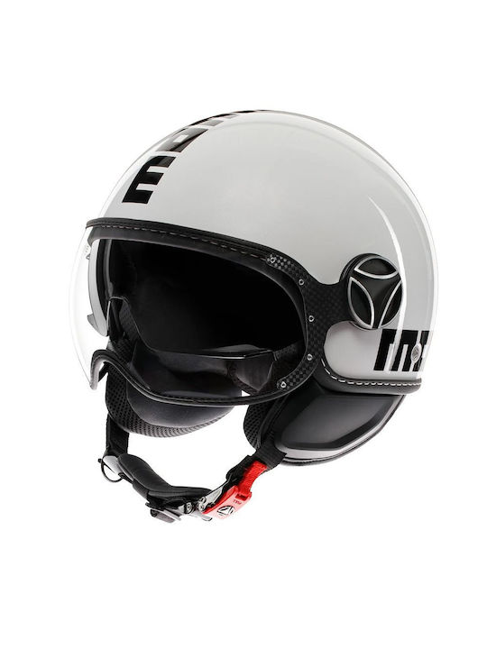 MomoDesign FGTR Evo Jet Helmet with Sun Visor 1200gr White Quarz/Black