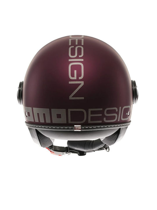 Momo FGTR Evo Mono Matt Amarena/Silver Мотоциклетна каска Джет ECE 22.06 1200гр