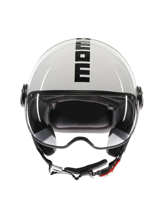 MomoDesign FGTR Classic Mono White/Black Κράνος Μηχανής Jet ECE 22.06