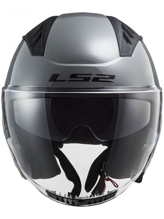 LS2 Copter Jet με Sun Visor ECE 22.05 Solid Gloss Nardo Grey LS2 Copter Jet με Sun Visor ECE 22.05 Solid Gloss Nardo Grey