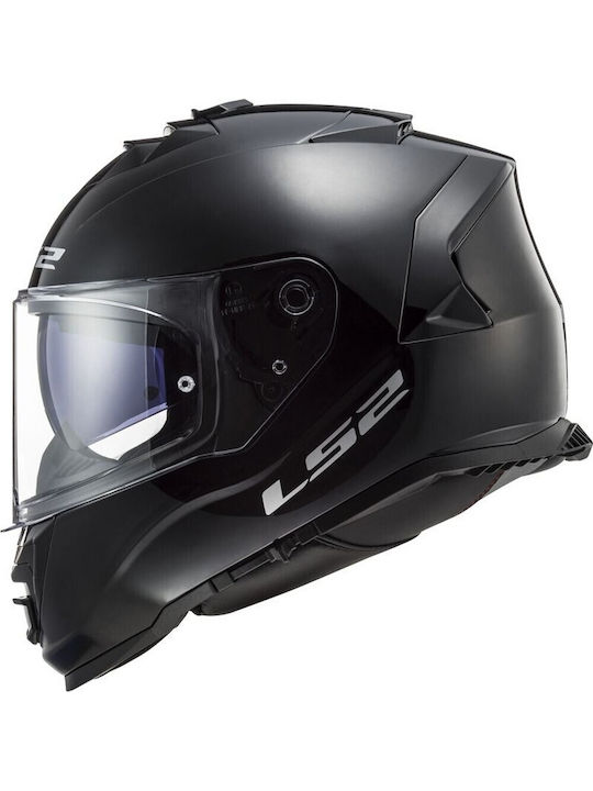 LS2 FF800 Storm II Solid Black Motorcycle Helmet Full Face ECE 22.06 1400gr with Pinlock and Sunvisor