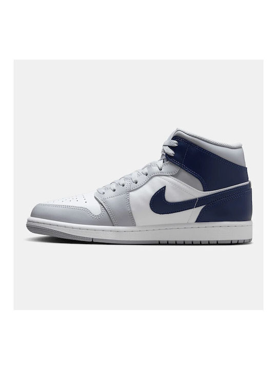 Jordan Air Jordan 1 Mid Herren Stiefel Wolf Grey Midnight Navy