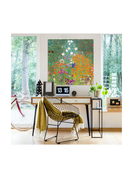 Canvas Painting Gustav Klimt Flower Garden Knv2480 95cm X 95cm