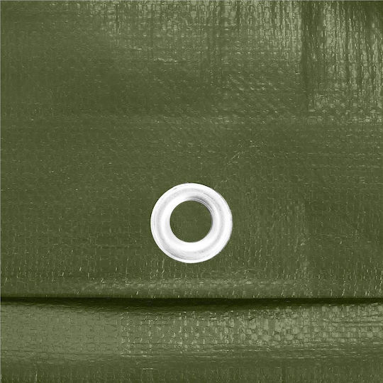 Prelată laminată impermeabilă din polietilenă 120g/m2 2x4m Verde