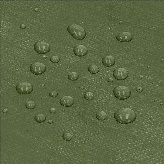 Laminated Waterproof Polyethylene Tarp 120g/m2 4x8m Green