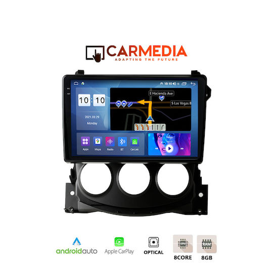 Carmedia Ηχοσύστημα Αυτοκινήτου για Nissan 370Z 2009-2012 (Bluetooth/USB/AUX/WiFi/GPS/Apple-Carplay/Android-Auto) με Οθόνη Αφής 9.5"