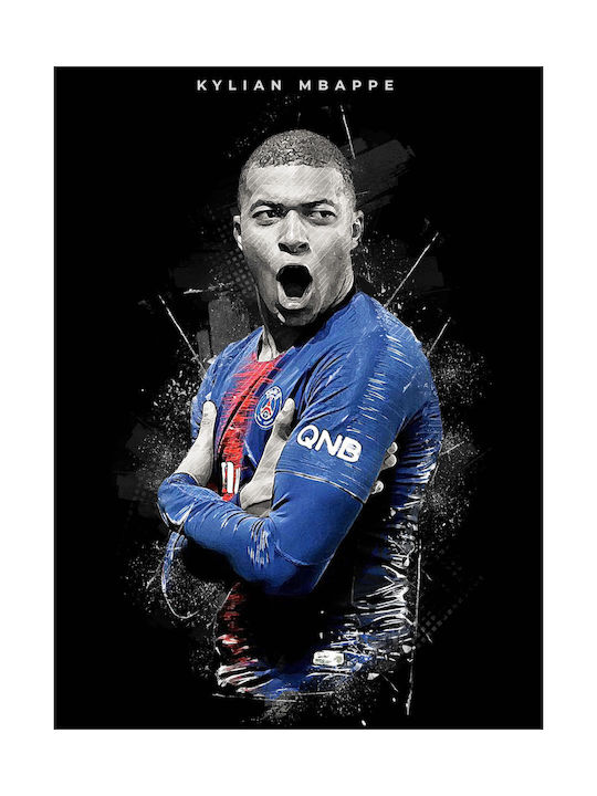 Canvas Painting Kylian Mbappe Knv1545 45cm X 65cm