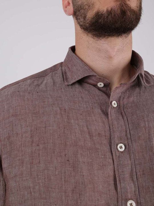 Bastoncino Men's Shirt Brown