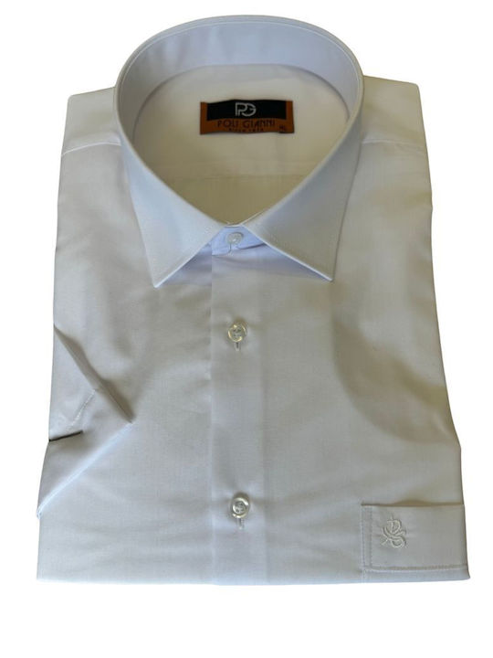 Short-sleeved Cotton Shirt White