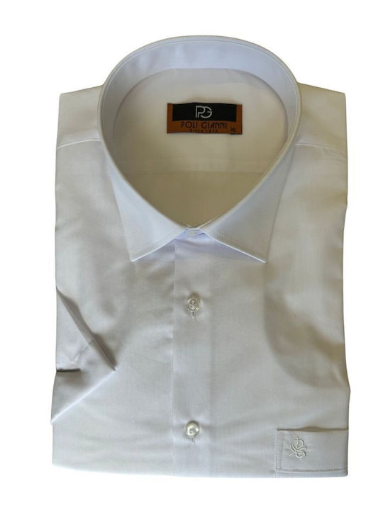 Short-sleeved Cotton Shirt White
