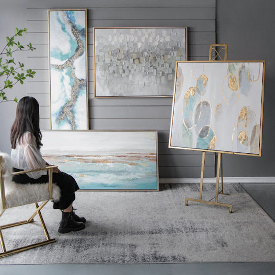 Artekko Clouds De două ori Tablou pe Pânză 50x180cm