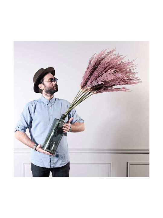 Τεχνητό Διακοσμητικό Κλαδί Pampas grass Ροζ 124cm Supergreens