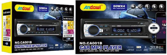 Andowl Ραδιόφωνο Αυτοκινήτου 1 DIN (Bluetooth/USB/AUX)