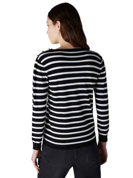 Emme Marella Women's Sweater with Buttons Black