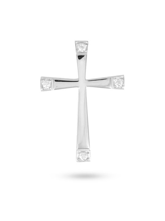 Women's Cross VITOPOULOS White Gold K14 With Zirconia