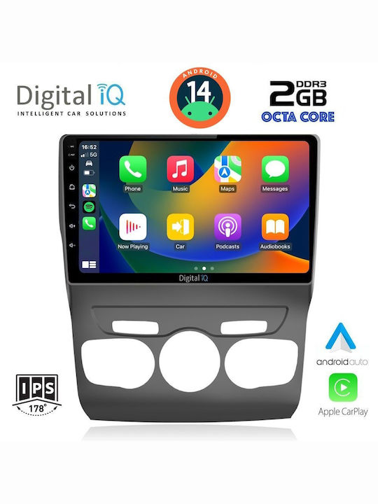 Digital IQ Sistem Audio Auto pentru Citroen C4 / DS4 2011-2018 (Bluetooth/USB/AUX/WiFi/GPS) cu Ecran Tactil 10"