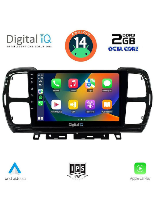 Digital IQ Car Audio System for Citroen C5 Aircross 2017-2021 (Bluetooth/USB/AUX/WiFi/GPS) with Touch Screen 9"