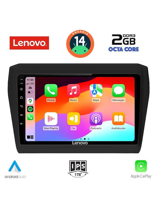 Lenovo Car Audio System for Suzuki Swift 2017> (Bluetooth/USB/AUX/WiFi/GPS) with Touch Screen 9"