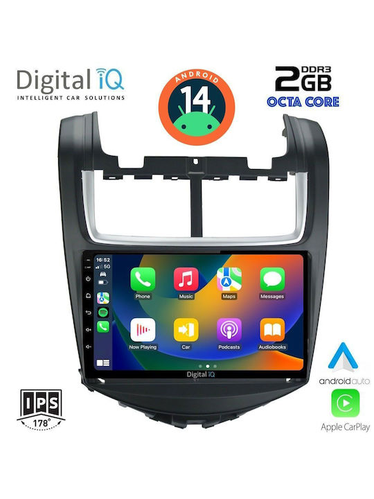 Digital IQ Car Audio System for Chevrolet Aveo 2014-2017 (Bluetooth/USB/AUX/WiFi/GPS) with Touch Screen 9"