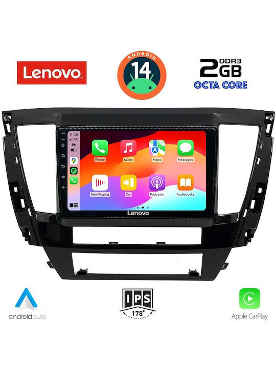 Lenovo Car Audio System for Mitsubishi Pajero 2020> (Bluetooth/USB/AUX/WiFi/GPS) with Touch Screen 9"