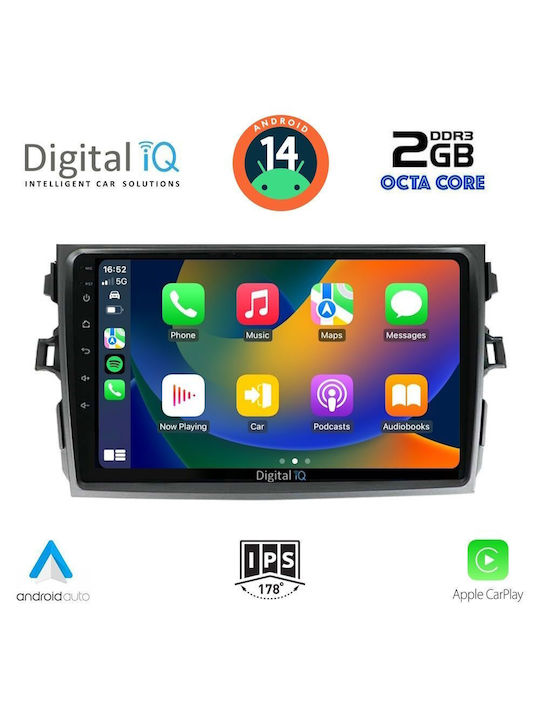 Digital IQ Car Audio System for Toyota Corolla 2006-2012 (Bluetooth/USB/AUX/WiFi/GPS) with Touch Screen 9"