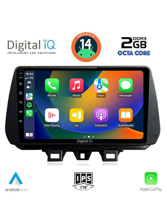 Digital IQ Car Audio System for Hyundai Tucson 2019> (Bluetooth/USB/AUX/WiFi/GPS) with Touch Screen 9"