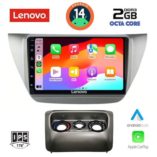 Lenovo Sistem Audio Auto pentru Mitsubishi Magazin online 2000-2007 (Bluetooth/USB/AUX/WiFi/GPS/Apple-Carplay/Android-Auto) cu Ecran Tactil 9"