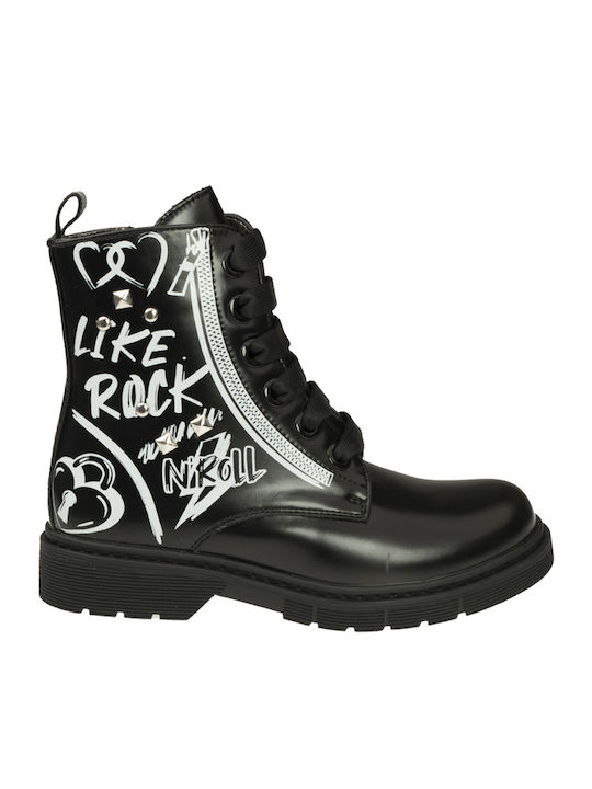 Kids Boots with Zipper Black