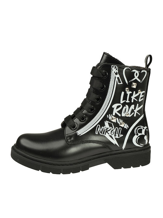 Kids Boots with Zipper Black