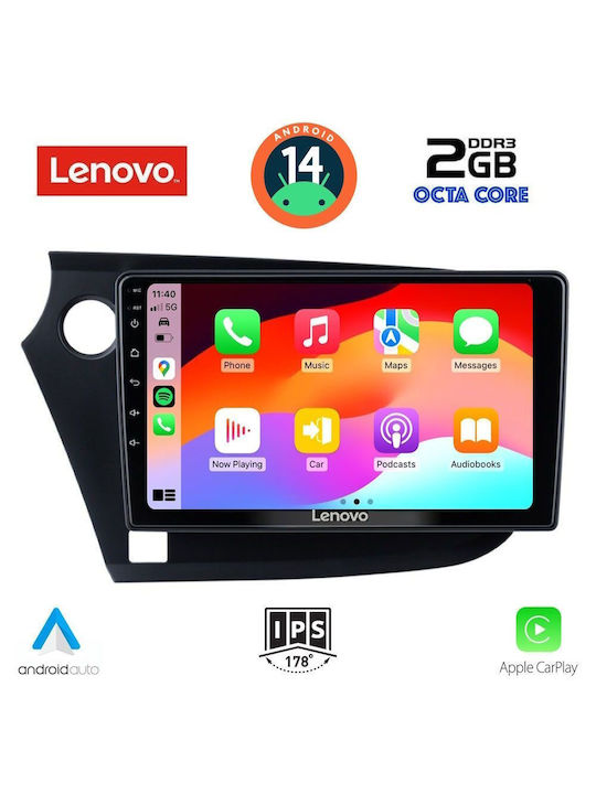 Lenovo Car Audio System for Honda Insight 2009-2014 (Bluetooth/USB/AUX/WiFi/GPS) with Touch Screen 9"