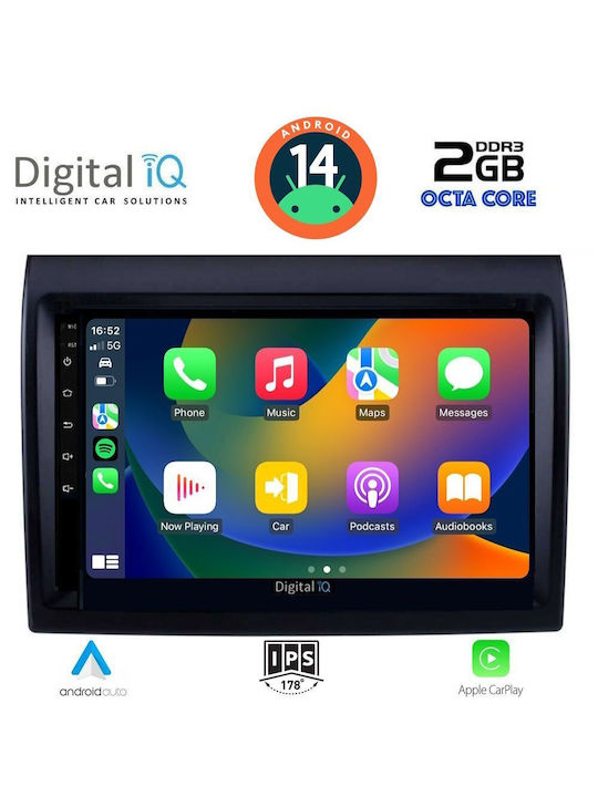 Digital IQ Car Audio System for Fiat Ducato 2006-2011 (Bluetooth/USB/AUX/WiFi/GPS) with Touch Screen 9"