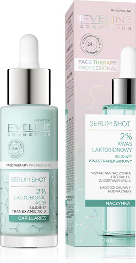 Eveline Shot Anti-Redness with Lactobionic Acid 2% Moisturizing Serum Face for Whitening 30ml