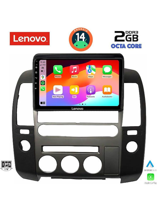 Lenovo Car Audio System for Nissan Navara 2006-2011 (Bluetooth/USB/AUX/WiFi/GPS) with Touch Screen 9"