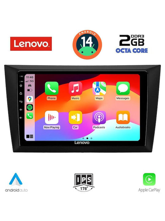 Lenovo Car Audio System for Volkswagen Golf 2009-2012 (Bluetooth/USB/AUX/WiFi/GPS) with Touch Screen 9"