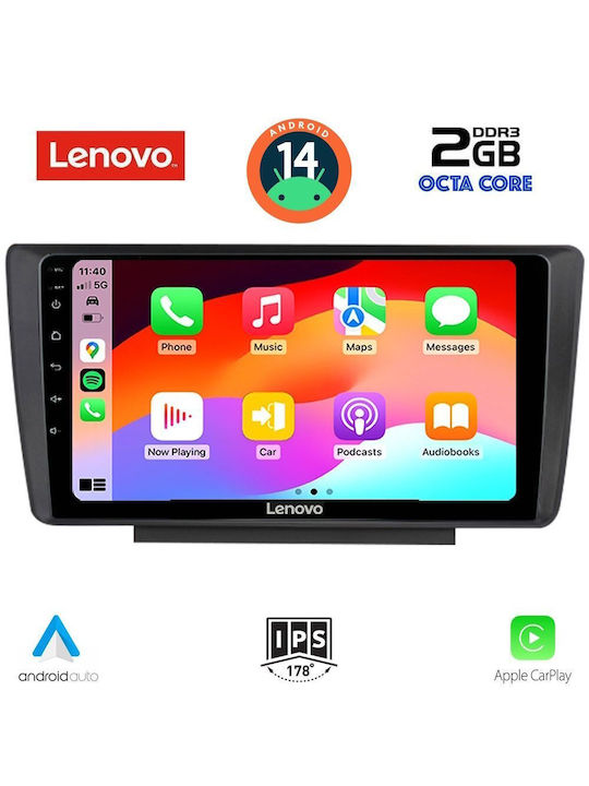 Lenovo Ηχοσύστημα Αυτοκινήτου για Skoda Octavia 2005-2012 (Bluetooth/USB/AUX/WiFi/GPS/Apple-Carplay/Android-Auto) με Οθόνη Αφής 9"