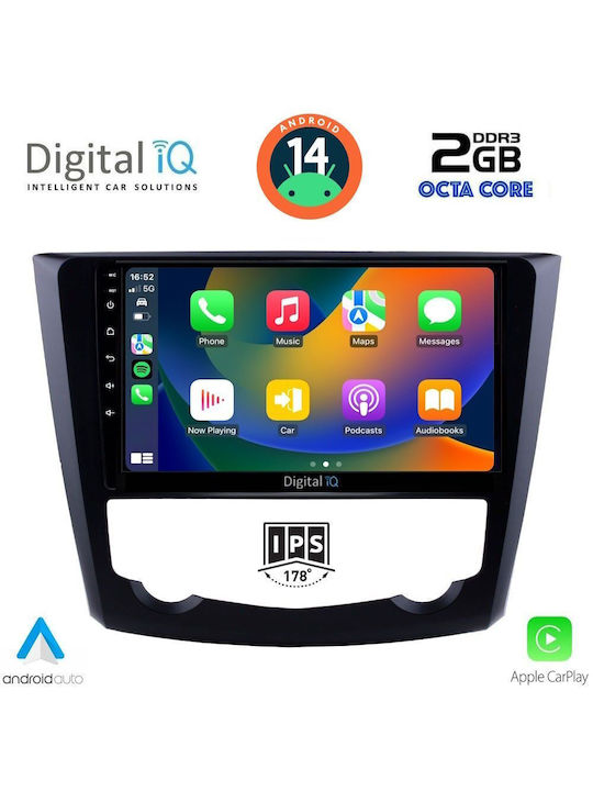 Digital IQ Car Audio System for Renault Kadjar 2015> (Bluetooth/USB/AUX/WiFi/GPS) with Touch Screen 9"