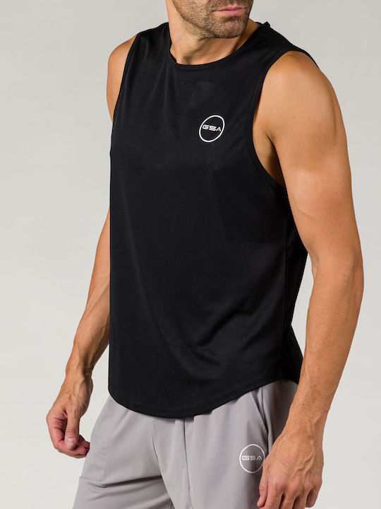 GSA Men's Athletic Sleeveless Blouse BLACK