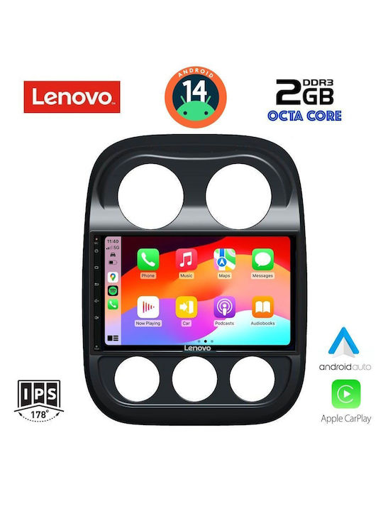 Lenovo Автомобилна Аудио Система (Блутут/USB/AUX/WiFi/GPS/Apple-Carplay/Android-Auto) с Тъчскрийн 10"